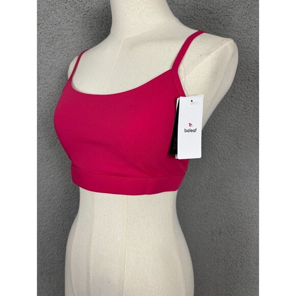 Baleaf Womens Hot Pink Sports Bra With Adjustable Straps  Small New With Tag's. - Picture 3 of 6